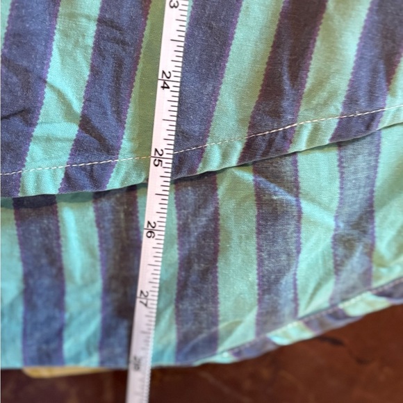 Vintage Striped Green and Blue Men's Shirt - Picture 8 of 8